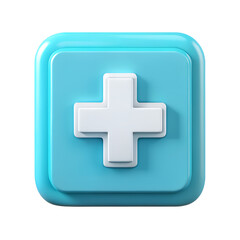 Fototapeta premium 3D Pharmacy Icon isolated on transparent background