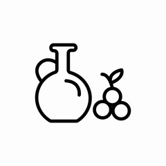 grape juice icon vector sign