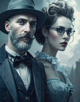 A couple from the 1880's