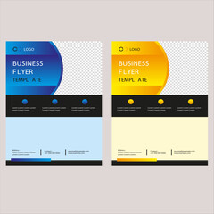 Flyer design template vector.ai