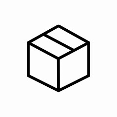 Package delivery box shipping icon vector sign