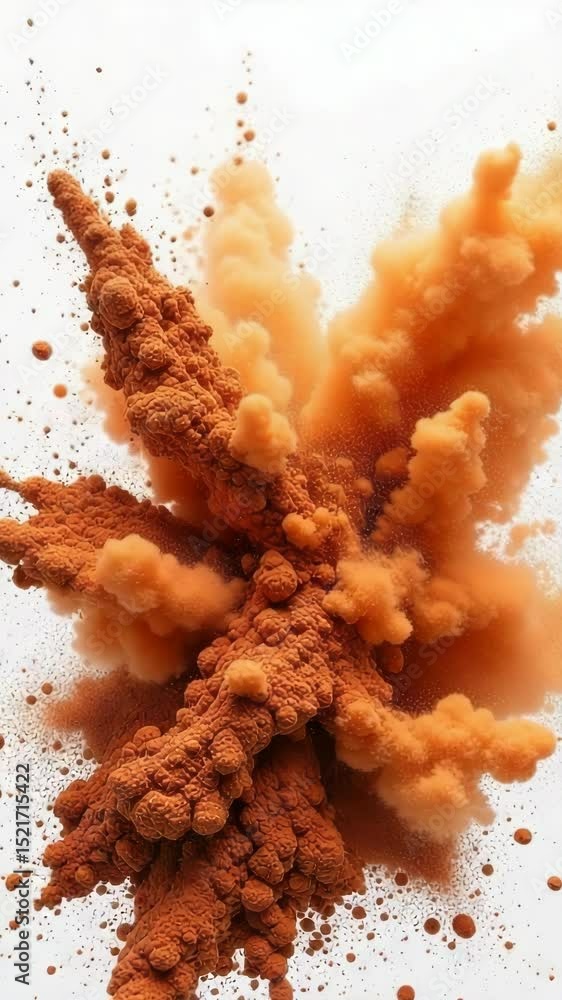 Poster a pile of dirt against a clean white background, great for use in presentations or designs where a n