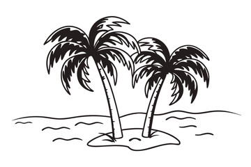 palm tree silhouette