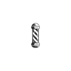 Barber Pole vintage Icon flat vector design
