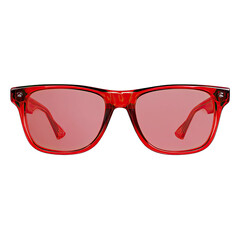 Red Transparent Sunglasses