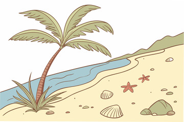 palm trees on the beach