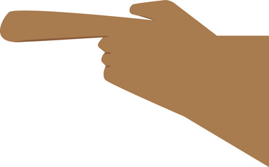 Finger pointing point hand gesture flat vector icon for apps and websites