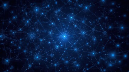 Fototapeta premium Futuristic AI Technology Background with Abstract Neural Network Design