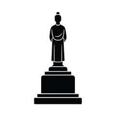 Statue Icon Vector in Flat Clean Style