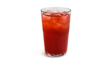 A Refreshing Red Beverage Served in a Glass, Perfect for