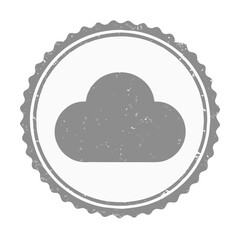 seal cloud icon stamp frame vector on white background
Vector seal on white background