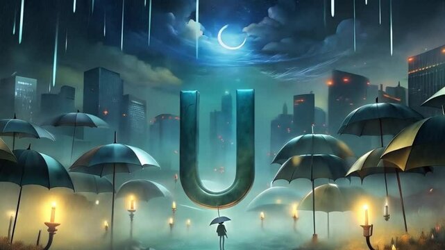 Alphabet U super animation video