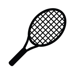 Racket Icon Vector in Flat Clean Style