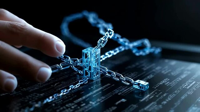 Digital data security compromised by a chain