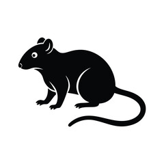 Obraz premium Rat Icon Vector in Flat Clean Style