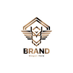 Owl Home Animal Property Logo