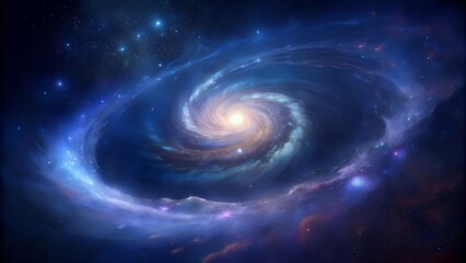 Stunning Visual of a Fading Spiral Galaxy in the Dark Void of Space Celestial Art and Cosmic Wonders