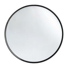Round mirror isolated on transparent background