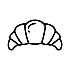 Delicious Croissant Graphic Design Ideal for Bakery Branding, Food Menus, or Culinary Art in Minimalist Style