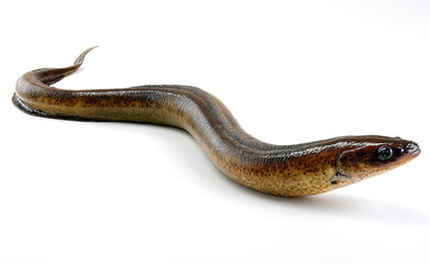 Obraz premium Detailed Studio Shot of a Freshly Caught European Eel