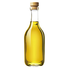 High quality olive oil bottle isolated on Transparent background for culinary uses and healthy cooking, Olive oil bottle isolated on PNG background
