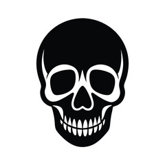 Fototapeta premium Skull Icon Vector in Flat Clean Style