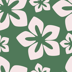 Abstract seamless floral pattern. Spring Trendy flowers print, Plant background, design for fabric, cloth design, covers, wallpapers, print, scrapbooking.