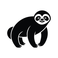 Obraz premium Sloth Icon Vector in Flat Clean Style