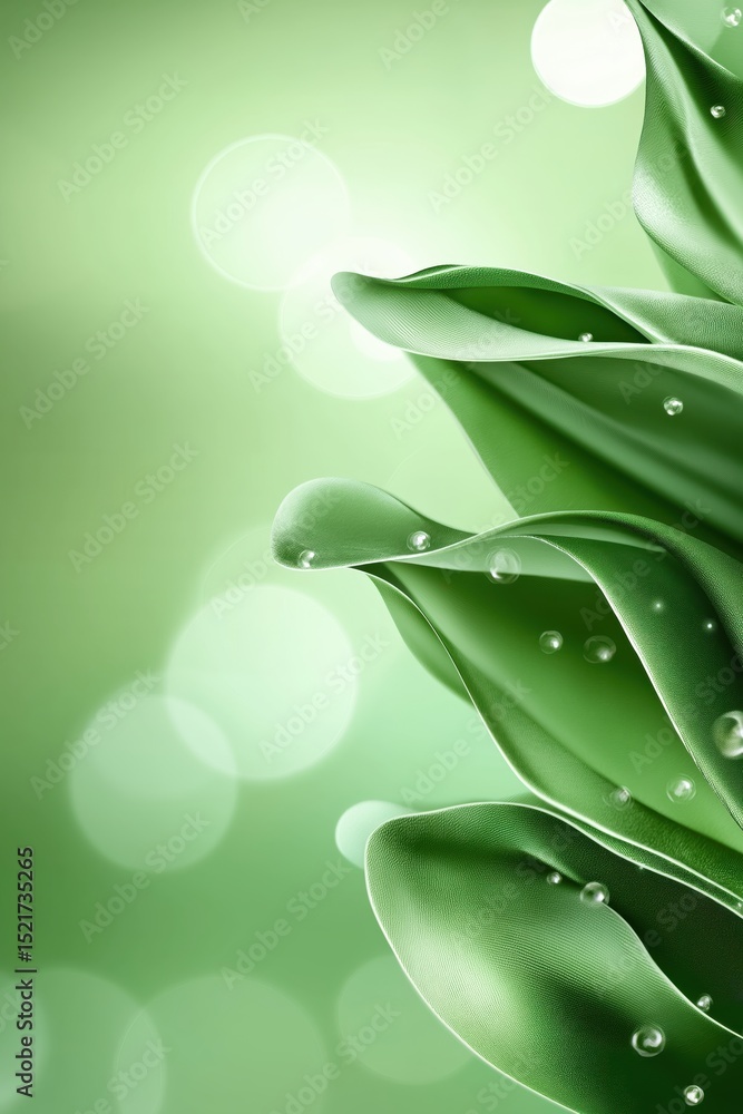 Poster soft green gradient abstract background with subtle digital noise and grainy pastel tones creating a