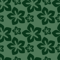 Abstract seamless floral pattern. Spring Trendy flowers print, Plant background, design for fabric, cloth design, covers, wallpapers, print, scrapbooking.