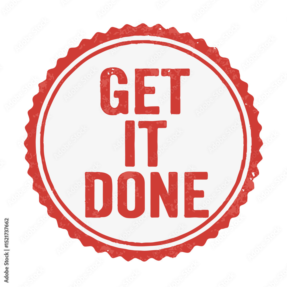 Fototapete seal get it done icon stamp frame vector on white background
Vector seal on white background