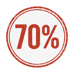 seal 70% icon stamp frame vector on white background
Vector seal on white background