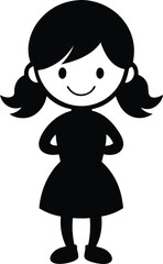 little girl with a hat