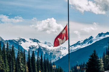 Rogers Pass, Canadian Rockies. British Columbia, Canada