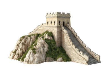 Large stone building with a steeple and steps leading up to it