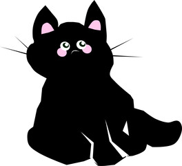  Śmieszny kot – ilustracja wektorowa dla dzieci