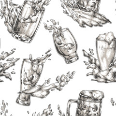 Unique designs of various beer glasses