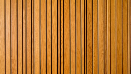 modern wooden acoustic wall panel with vertical pine slats – lightly weathered finish and rough polished texture, perfect for contemporary organic interiors, soundproofing design, and web banner backg