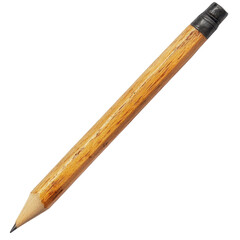 Craftsman creates a wooden pencil for art projects in a workshop during daytime