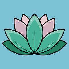lotus flower vector illustration