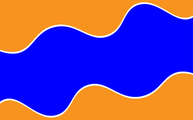 orange abstract shape with navy background design . Simple round in the blue is an orange combination cool and interesting