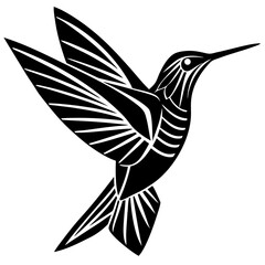 Obraz premium black and white bird