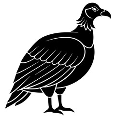 eagle cartoon isolated on white