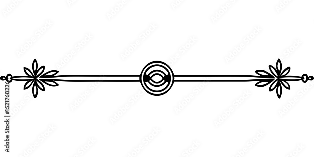 Poster elegant black vector page separator design on a transparent background