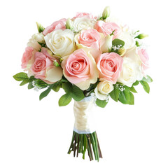 Beautiful pink and white rose bouquet for special occasions