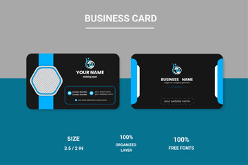 Modern Blue Business Card Template