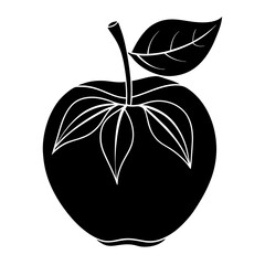 vector illustration of an apple