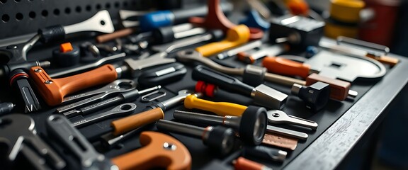 Fototapeta premium bunch of tools that are on a table