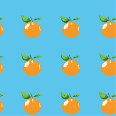 Vector illustration seamless pattern of orange for poster