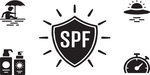 Medieval shields vector icon set for best price shop business sale tag design